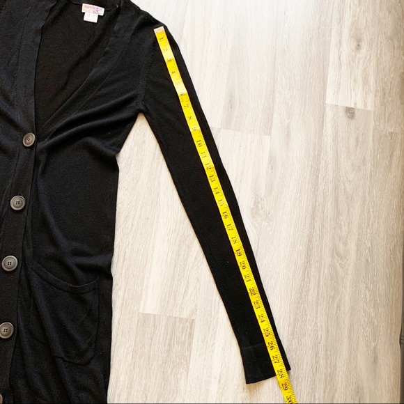 Aritzia x Kenzie Girl Long Knit Cardigan Black - Picture 10 of 12